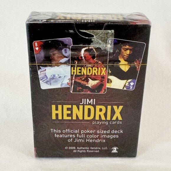 New 2009 Jimi Hendrix Playing Cards Sealed Standard Size Deck - Picture 3 of 5